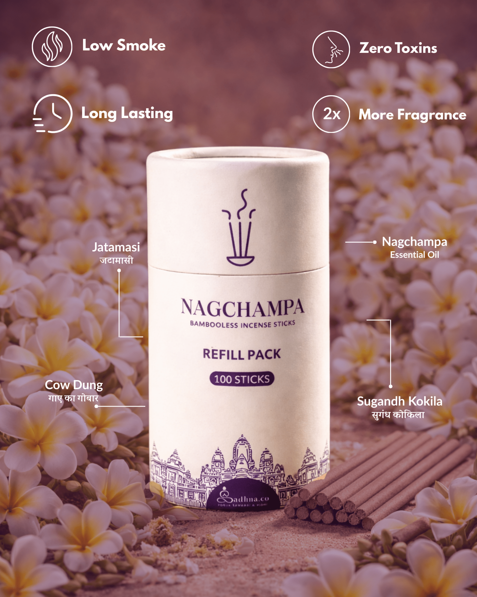 Nagchampa Refill Pack - Sadhna.co™