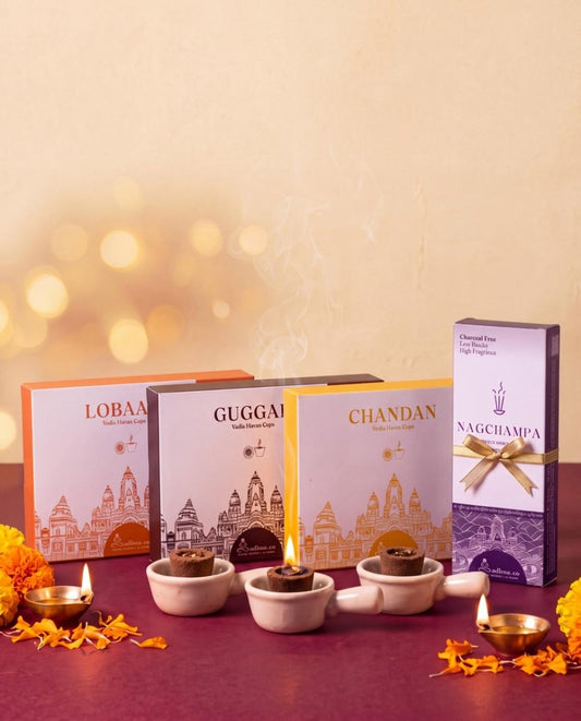 3-in-1 Havan Cup Combo + Nagchampa Trial Pack Free - Sadhna.co™