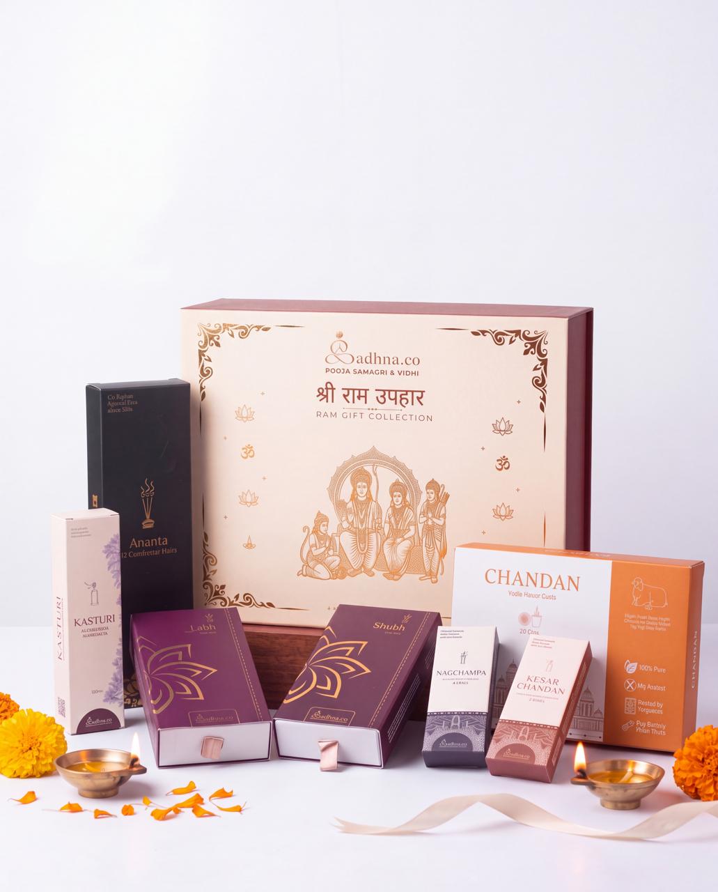 Shri Ram Uphaar - Ram Gift Collection | Luxury Pooja Gift Box