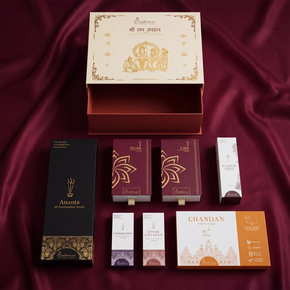 Shri Ram Uphaar - Ram Gift Collection | Luxury Pooja Gift Box