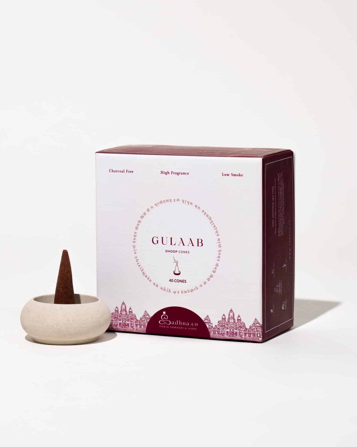 Rose Dhoop Cones