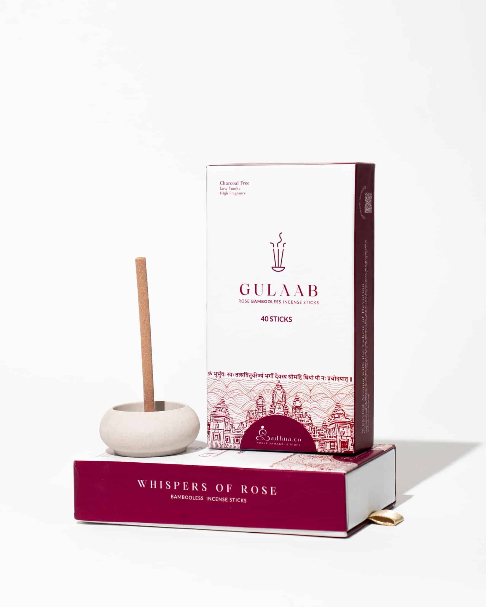 Rose Bambooless Incense Sticks