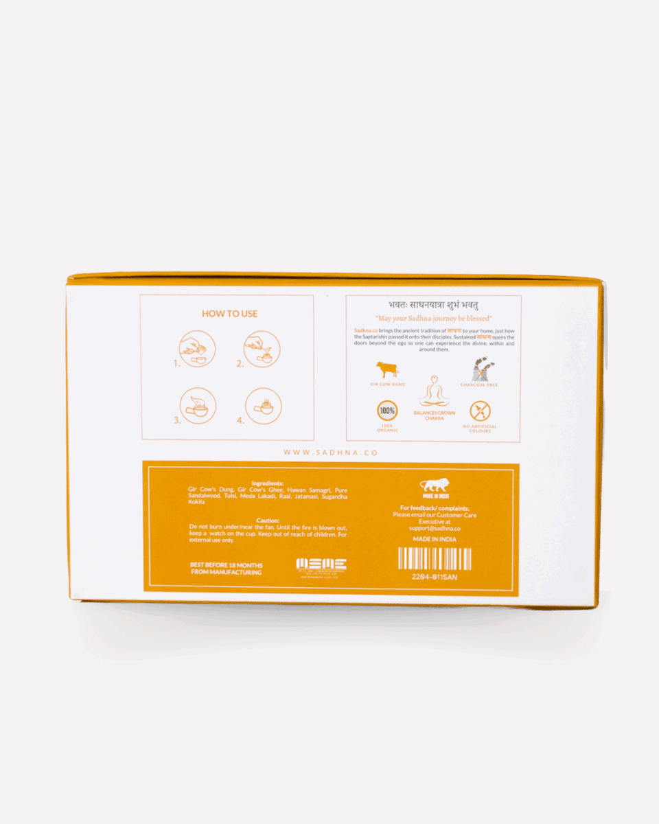 Sandalwood Havan Cup - Sadhna.co