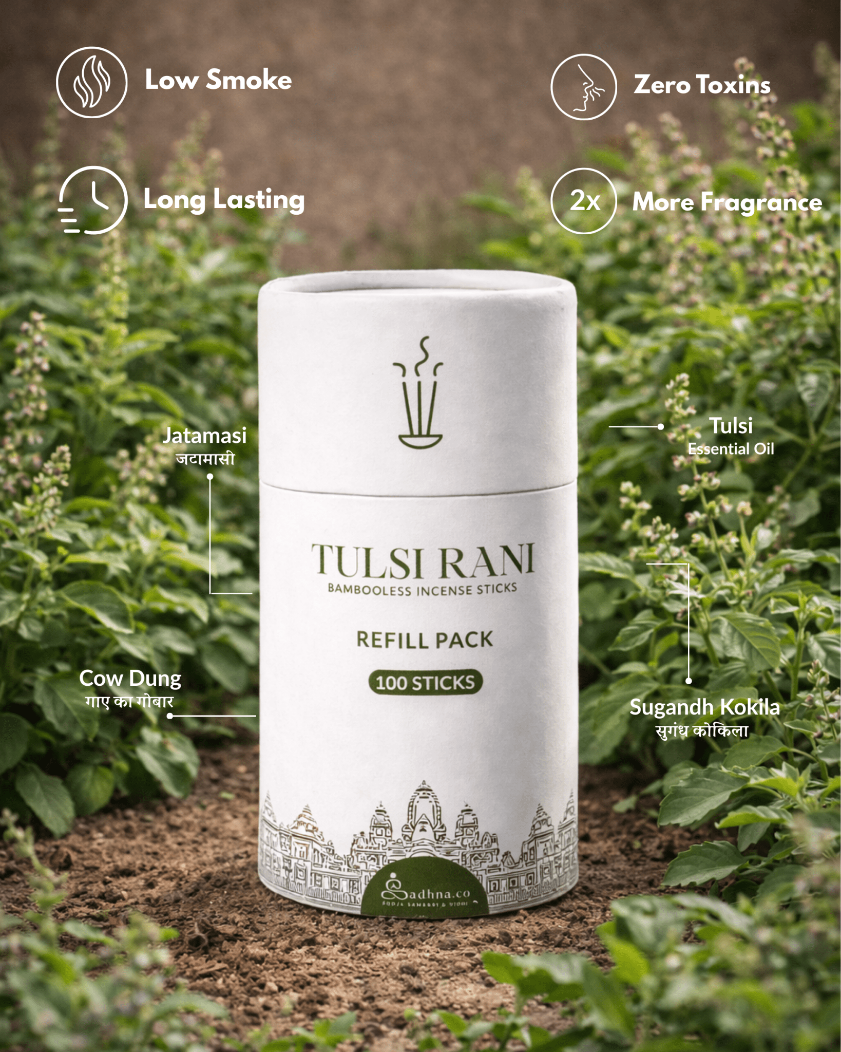Tulsi Refill Pack - Sadhna.co™